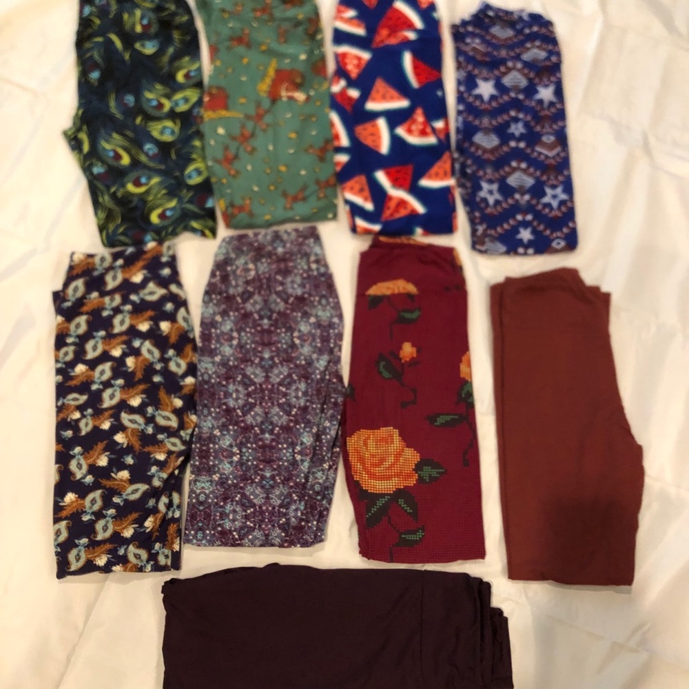 *FINAL PRICE* 9 pair OS leggings lot